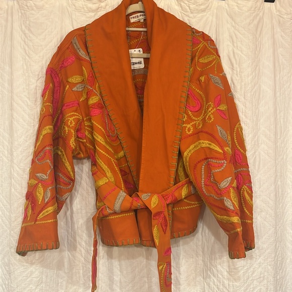 NWT Free People Nori Embroidered Jacket - Picture 6 of 12